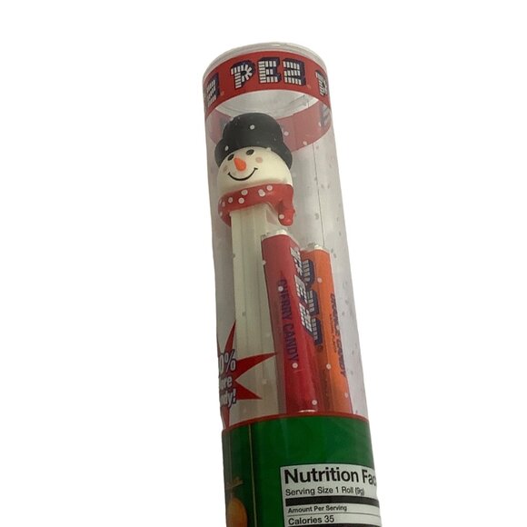 Pez Snowman Dispenser Gift Set With Candy 2.90 oz Made in USA NEW UNOPENED - Picture 7 of 7